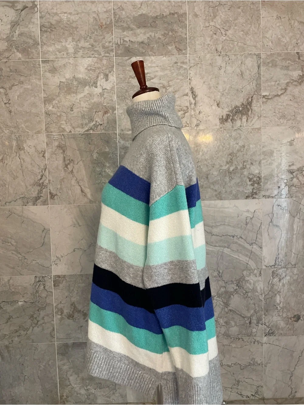 Talbots Striped Turtleneck Sweater